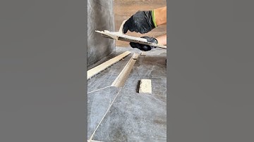 tileable schluter drain grate installation #construction #tile