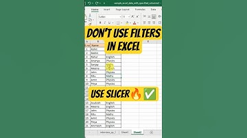 Dont use filter in excel‼️Instead use slicers🔥#viral #excel #exceltips #exceltricks #exceltutorial