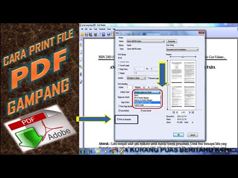 Video: Cara Mencetak Fail Pdf