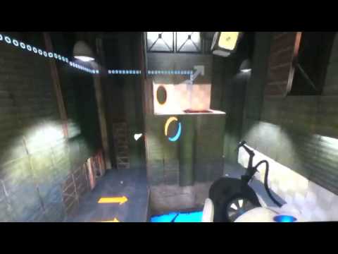 Portal 2 walkthrough part 15- bouncy blue goo