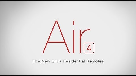 Silca Air4 -  Open new horizons - spot