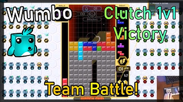 Tetris 99 Team Battle - Clutch 1v1 Win