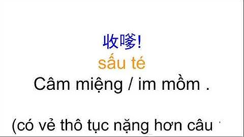 Tiếng Quảng Đông 30 ￼廣東話- 越南話 các câu khó nghe nói khi nổi nóng ￼難聽的￼說話