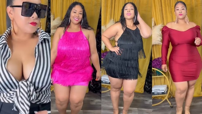 Curvy women latest gorgeous fashion👗 dresses,plus size women 