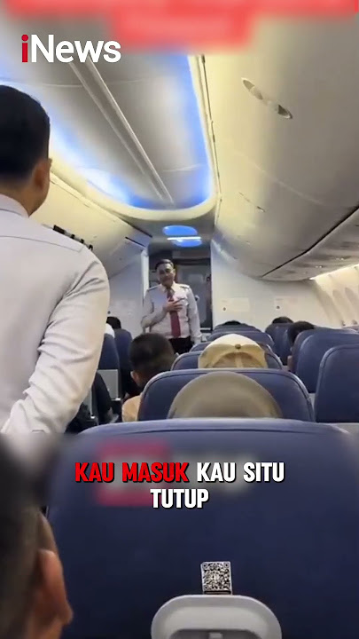 Teriak 'Ada Bom' Penumpang ini Bikin Satu Pesawat Panik hingga Delay  #shorts