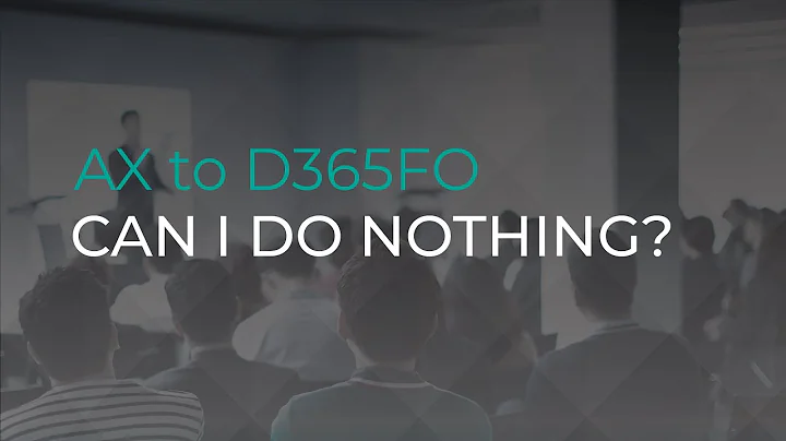 Dynamics AX Upgrading to Dynamics 365 for Finance and Operations: Can I Do Nothing?