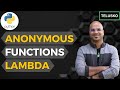 Python Programming Tutorial - Anonymous function  Lambda ...