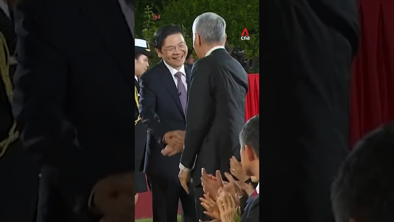 Singapore PM Lawrence Wong shares warm moment with predecessor Lee Hsien Loong