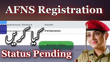 Armed Forces Nursing Services (AFNS) | AFNS online apply Status Pending | Registration 2022-23