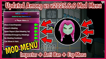 Among us v2025.9.9 Mod Menu | AntiBan + Impostor + Teleport + Ontgrendel Skins | Among us Mod Men...