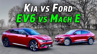 Is The Best New Mainstream EV in 2022 a Kia EV6 or a Mustang Mach E