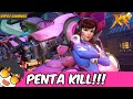 Kiryugamingx plays overwatch pc and gets a potg penta