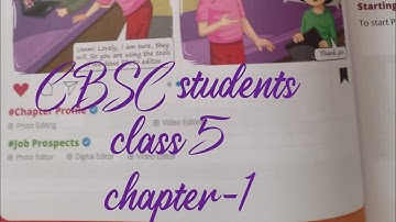 CBSE class 5 chapter-1 l windows photo editor & video editor