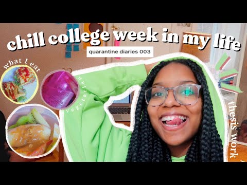 quarantine diaries: chill college week in my life 🌿🦋