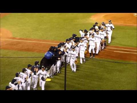 2015日本シリーズ第３戦　ヤクルトvsソフトバンク　ヤクルト勝利の瞬間