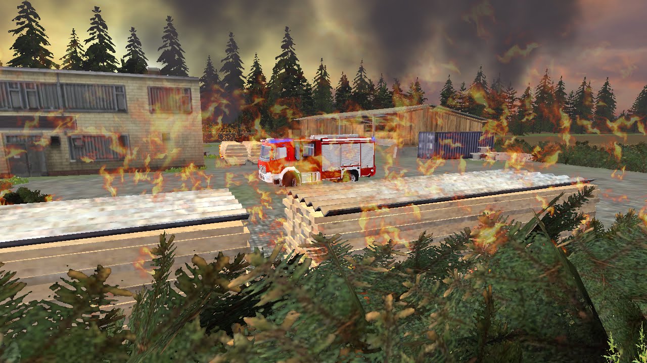 [LS15] Feuerwehreinsatz | Brand mehrerer Holzstapel - YouTube