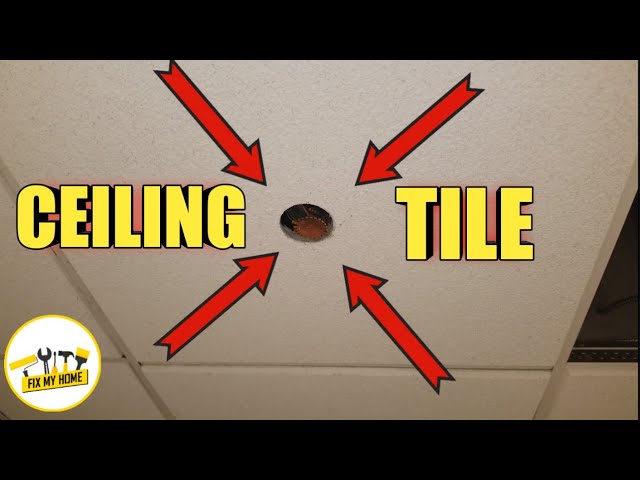 Ceiling Tile Sprinkle Hole Cutting