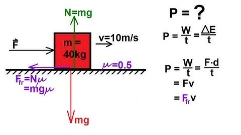 Physics 8  Work, Energy, and Power (13 of 37) Power Needed to Overcome Friction