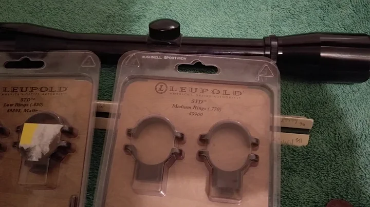 How to easily figure out scope ring height....using pennies.