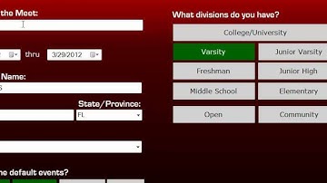 RaceTab - Setting Up a New Meet