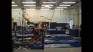 Corrie Lothrop training double double layout off bars