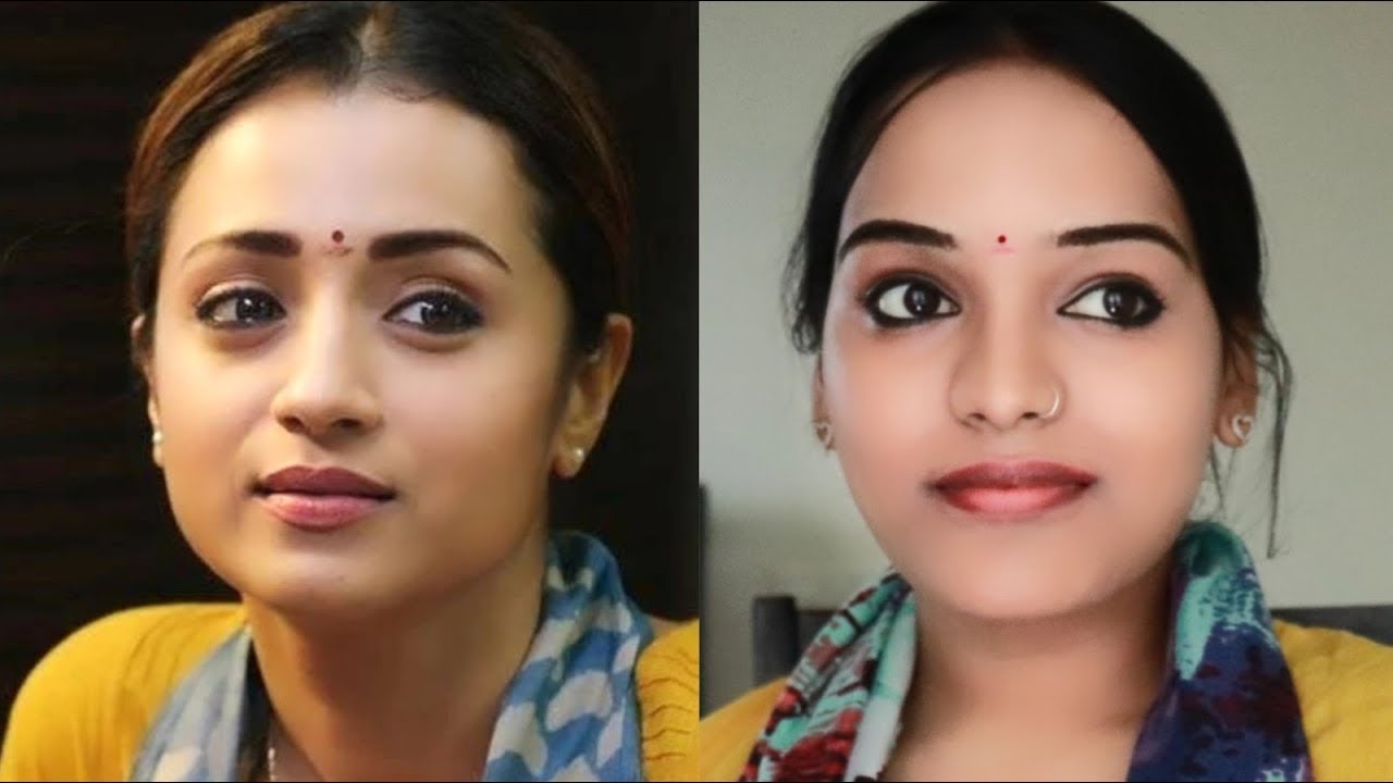 Trisha 96 Inspired Makeup Tutorial Malayalam Go Glam With Keerthy