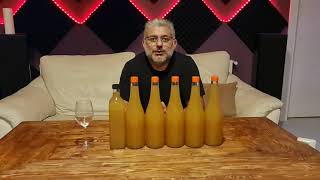 Detaylı Evde Kolay Meyve Suyundan Elma Şeftali Şarabı - Homemade Apple Peach Wine Pms Ve Sorbat 