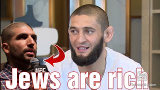 Khamzat Chimaev calls Ariel Helwani a Rich jew