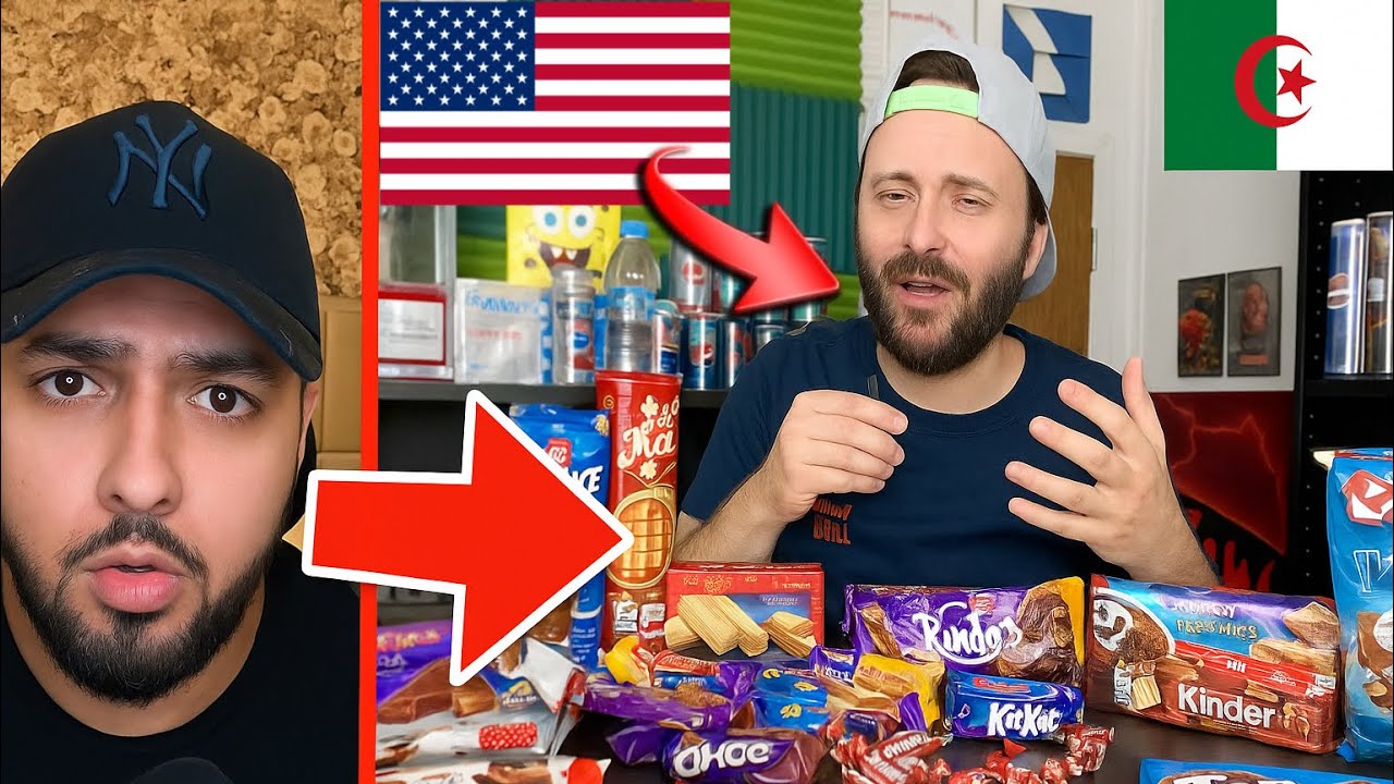 أمريكي يذوق الحلويات الجزائرية ويتصدم من الذوق الرائع 😱🇩🇿