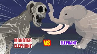 Monster Elephant vs Elephant | Zoonomaly Animation