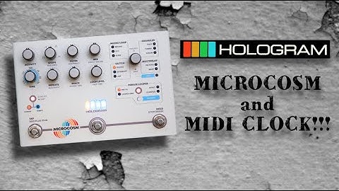 HOLOGRAM MICROCOSM AND MIDI CLOCK from NOVATION CIRCUIT,  AWESOME!! - Alfonso Corace