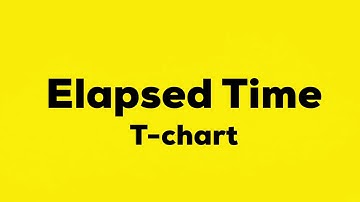 Elapsed time - T-chart