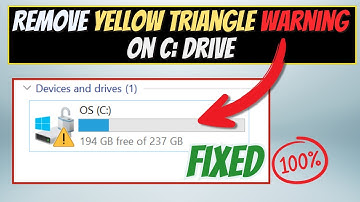 Fix/Remove Yellow Triangle Warning on C: Drive in Windows 11/10