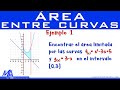 Área entre curvas | Ejemplo 1