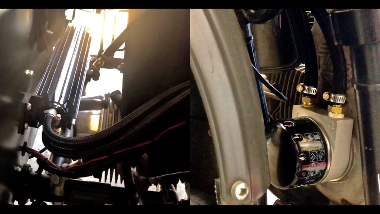 Quick URAL home maintenance and 1 litre capacity screw on Oil Cooler