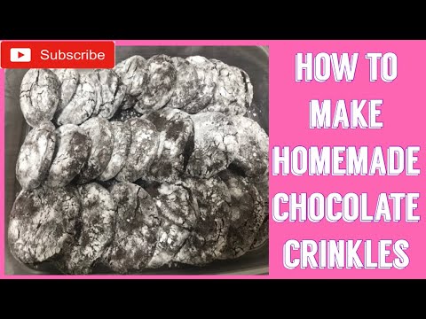 HOW TO MAKE HOMEMADE CHOCOLATE CRINKLES