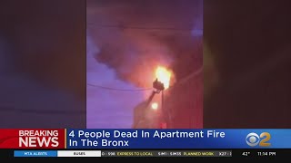 4 Killed In Bronx Apartment Building Fire