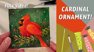 EASY Cardinal Ornament Traceable Craft! Holiday Gift Idea! By: Annie Troe