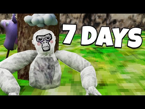 I spent 7 DAYS In GORILLA TAG