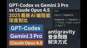 《亲测三大AI编程神器！性能差距巨大 + antigravity 登录问题一分钟解决》
