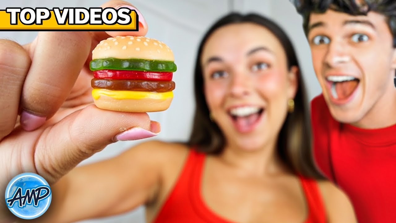 Epic Tiny Vs Giant Food & Art Builds 🍔🍕 | Amp World