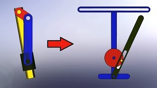 Slider Crank Mechanism To Crank and Slotted Lever Quick Return Mechanism