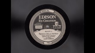 Baritone Mario LAURENTI: Nemico della patria? (1921)