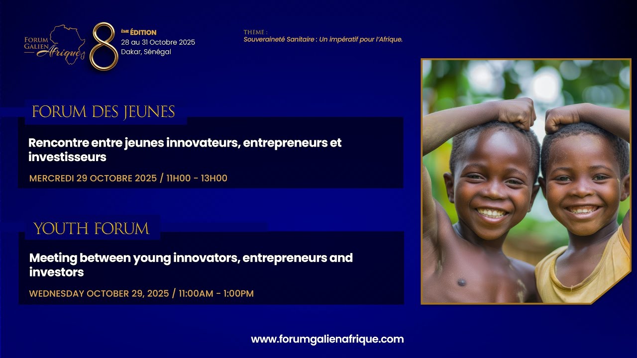 FORUM DES JEUNES - Rencontre entre jeunes innovateurs, entrepreneurs et investisseurs