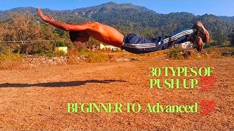 30 TYPES Of push-up  Beginner to Advanced 💯 #yogeshbhandari  #fitnesstips #pushup #jaishreeram