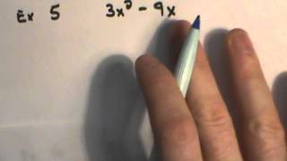 Factoring Using the Distributive Property (4 -- 6)