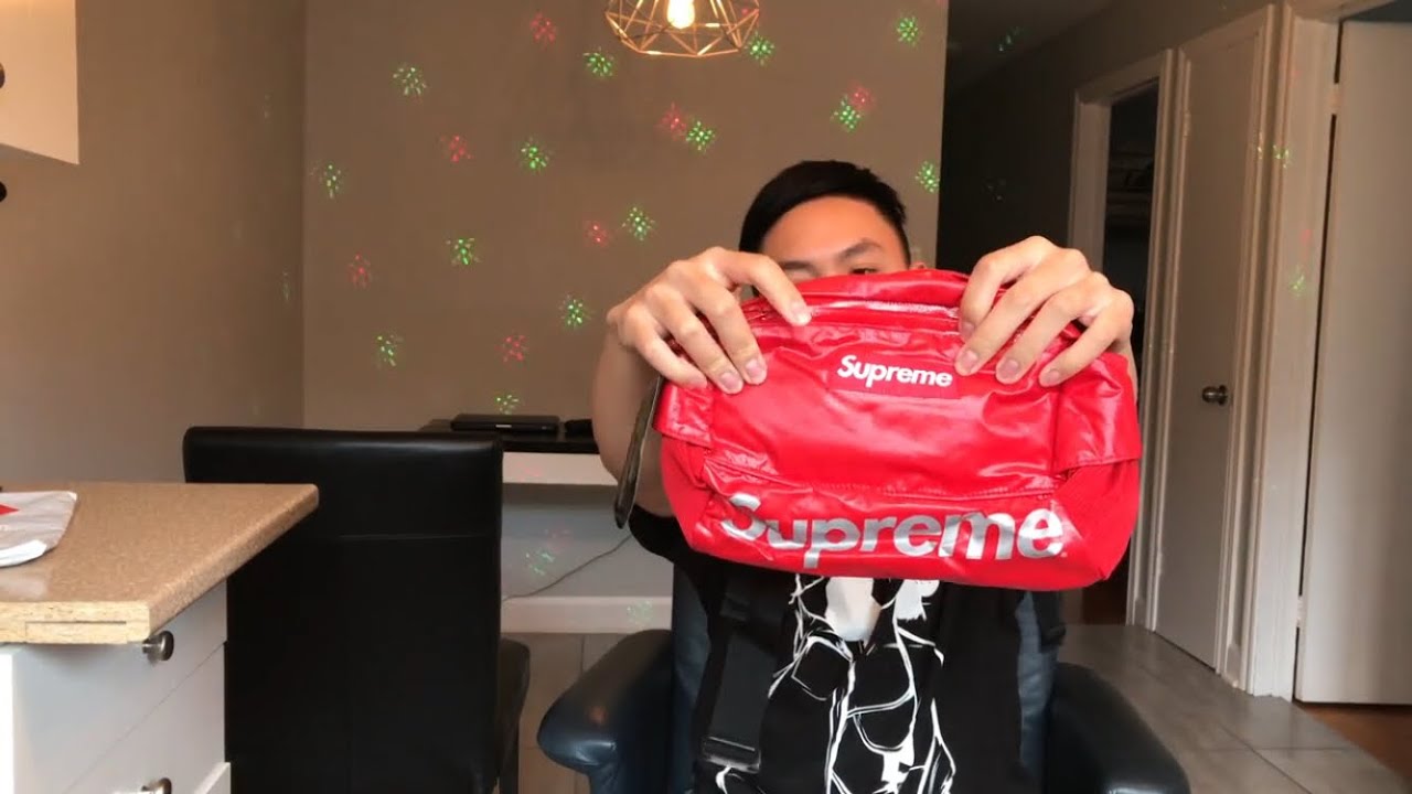 supreme waist bag ss17 red