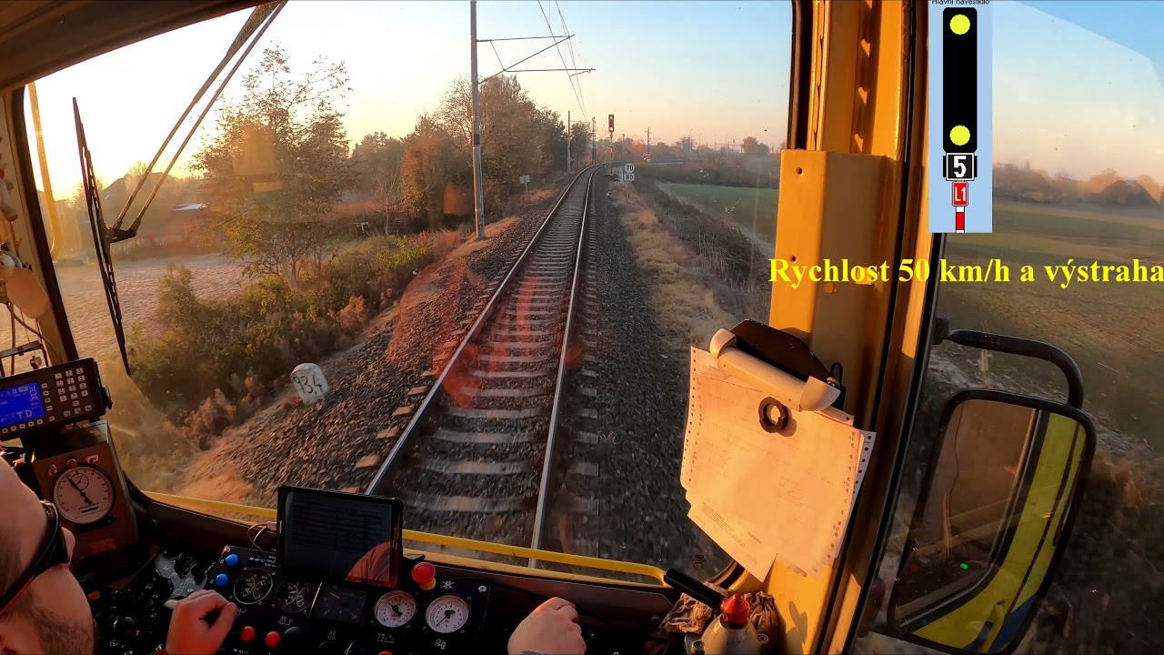 4k Cabview 🚅 locomotive 🚅 MVTV-2 život strojvedoucího a elektromontéra Olomouc-Nezamyslice 2. část