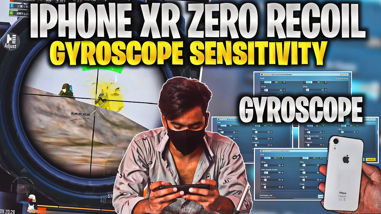 IPHONE XR BEST ZERO RECOIL GYROSCOPE SENSITIVITY FOR BGMI 2022🔥 BEST