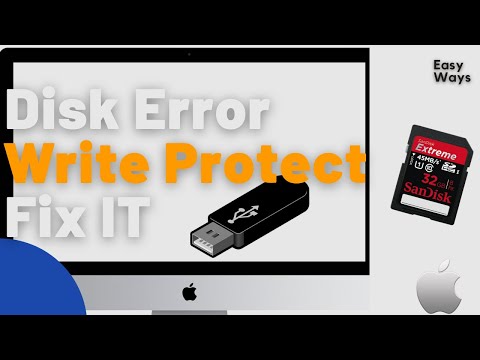 Removing Digital Write Protection on Mac | Removing write protection from pen drive or SD card USB